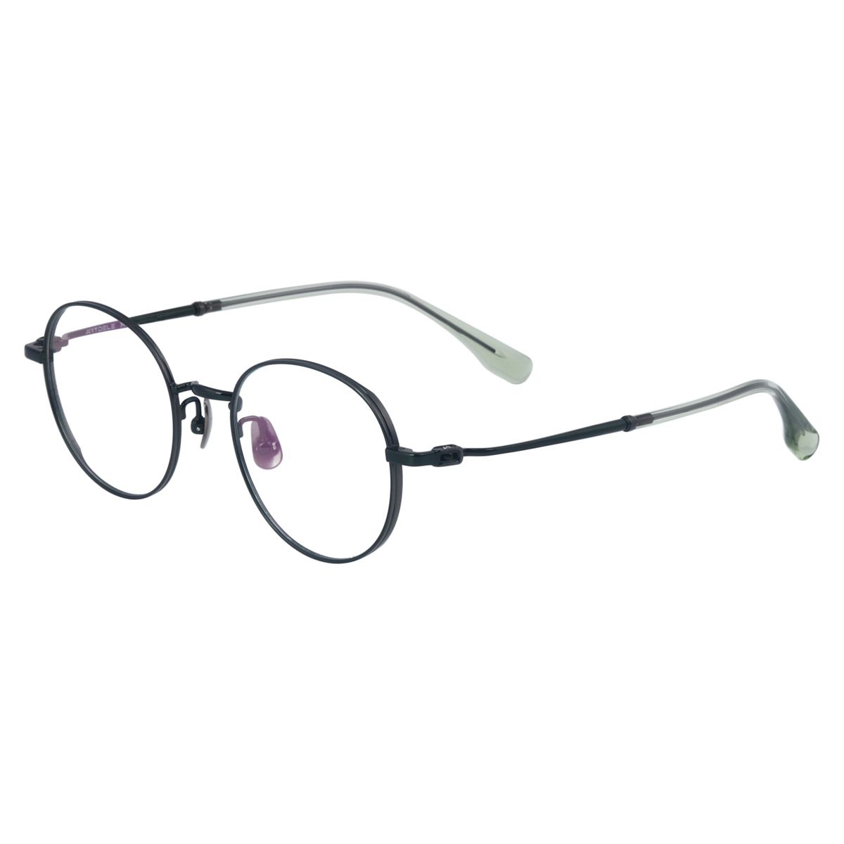 Gafas ópticas de titanio puro de marco redondo OEM ultra ligero