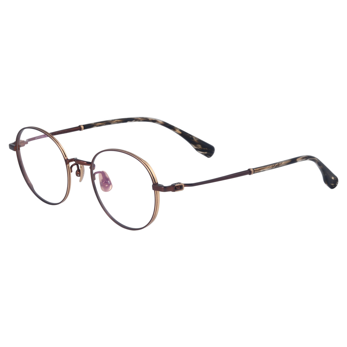 Gafas ópticas de titanio puro de marco redondo OEM ultra ligero