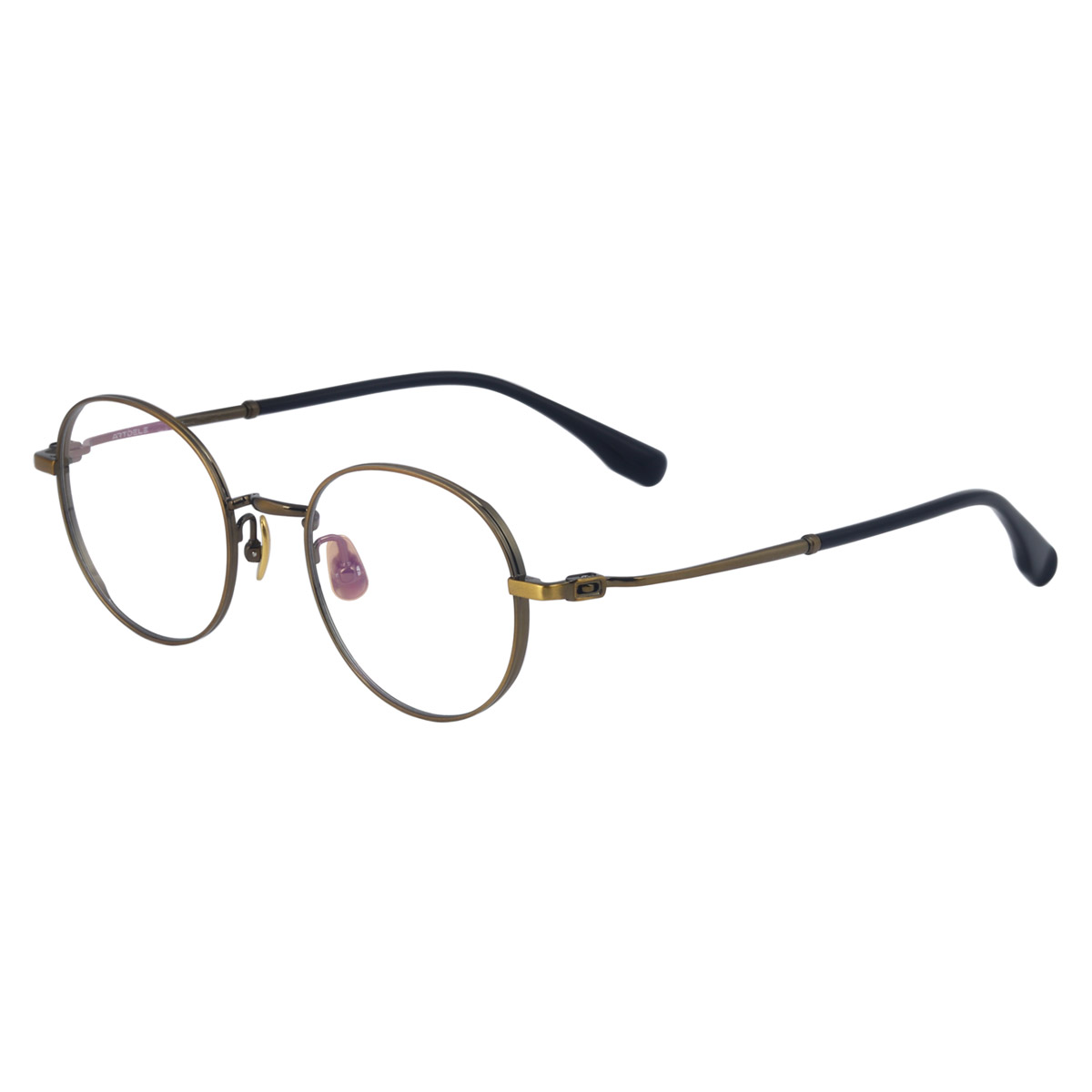 Gafas ópticas de titanio puro de marco redondo OEM ultra ligero