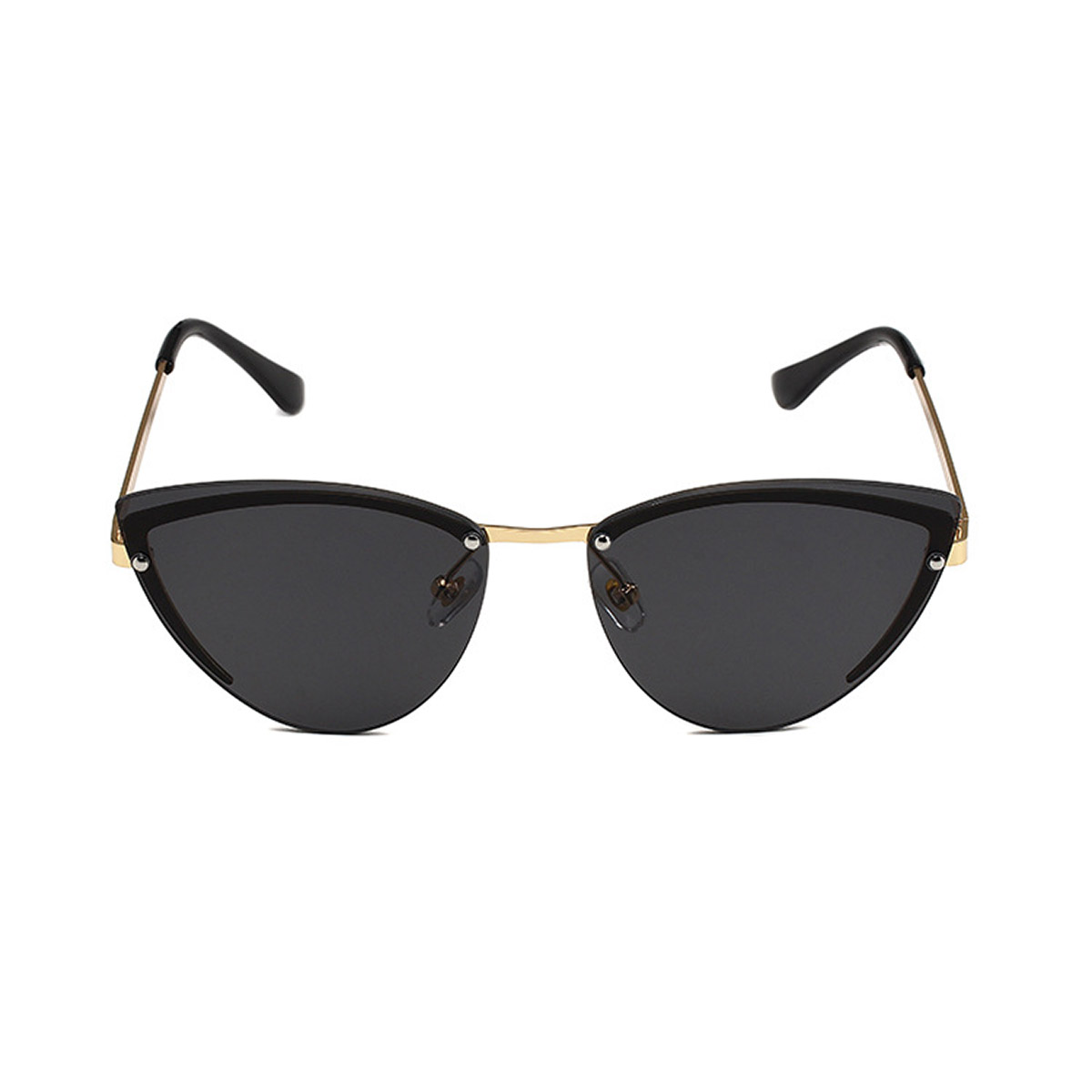 Gafas de sol de metal de color ojo de gato