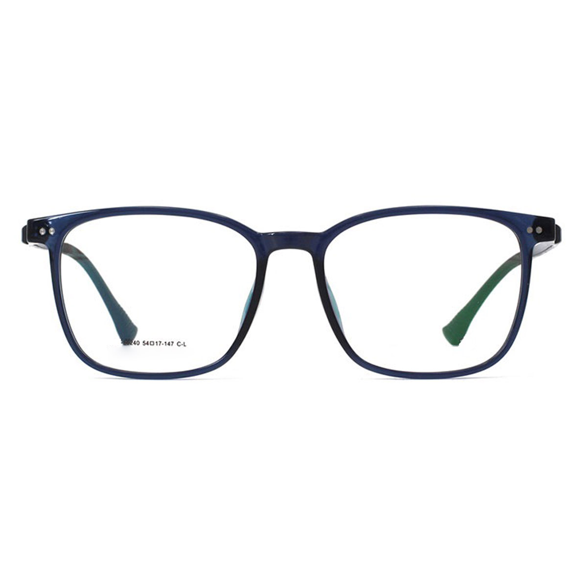 Gafas ópticas ultem biodegradables cuadradas