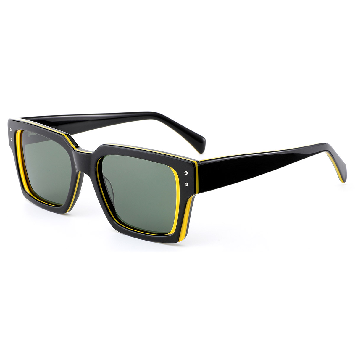 Gafas de sol de acetato polarizados de nylon resistente al impacto