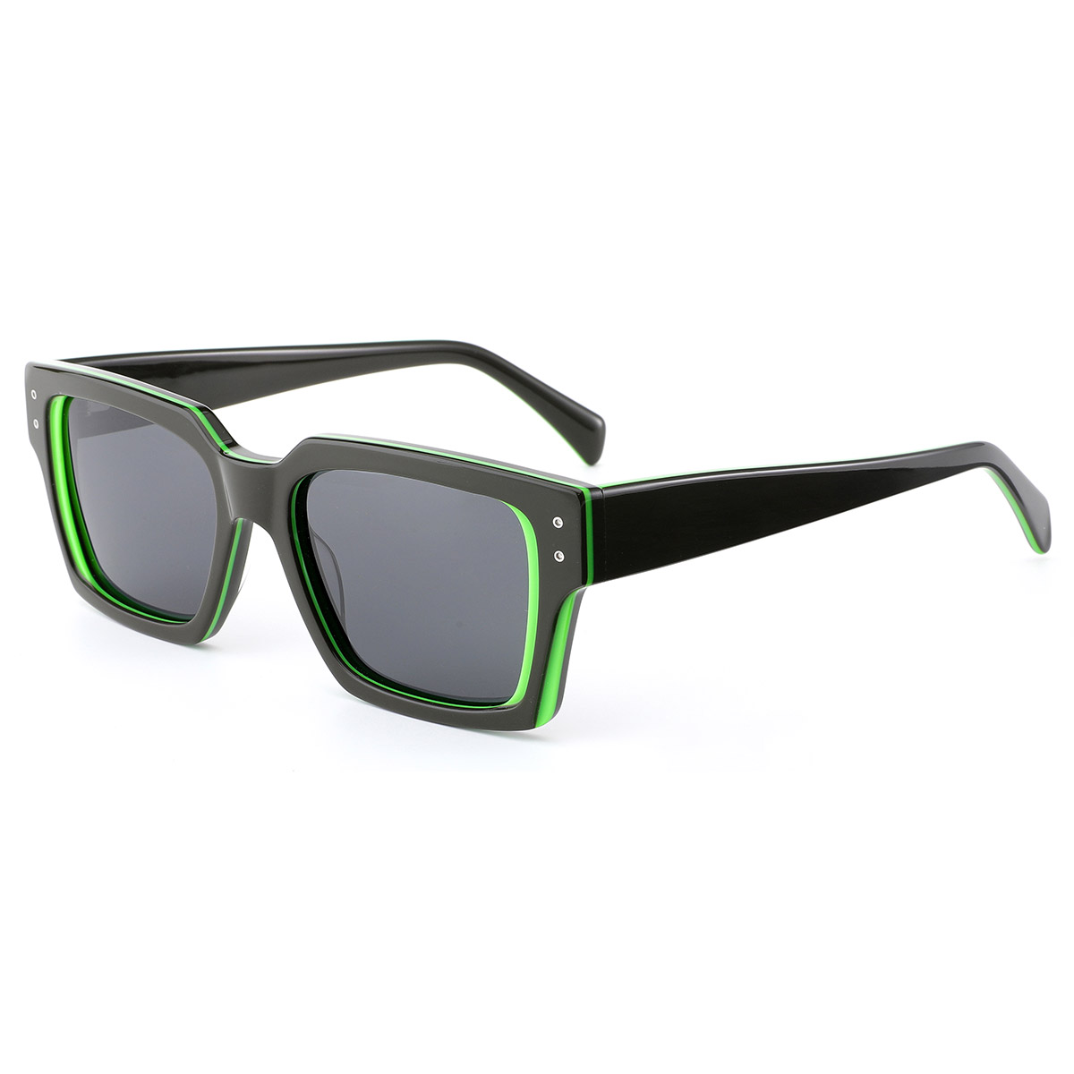 Gafas de sol de acetato polarizados de nylon resistente al impacto