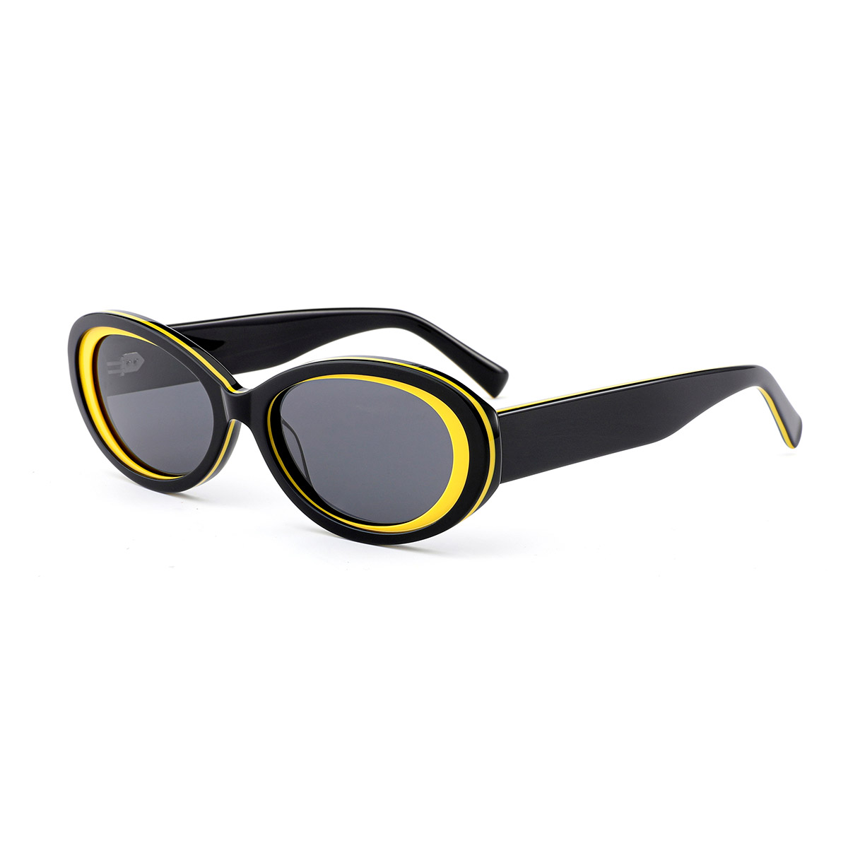 Gafas de sol de acetato de gradiente colorido anti-caída y resistente al impacto
