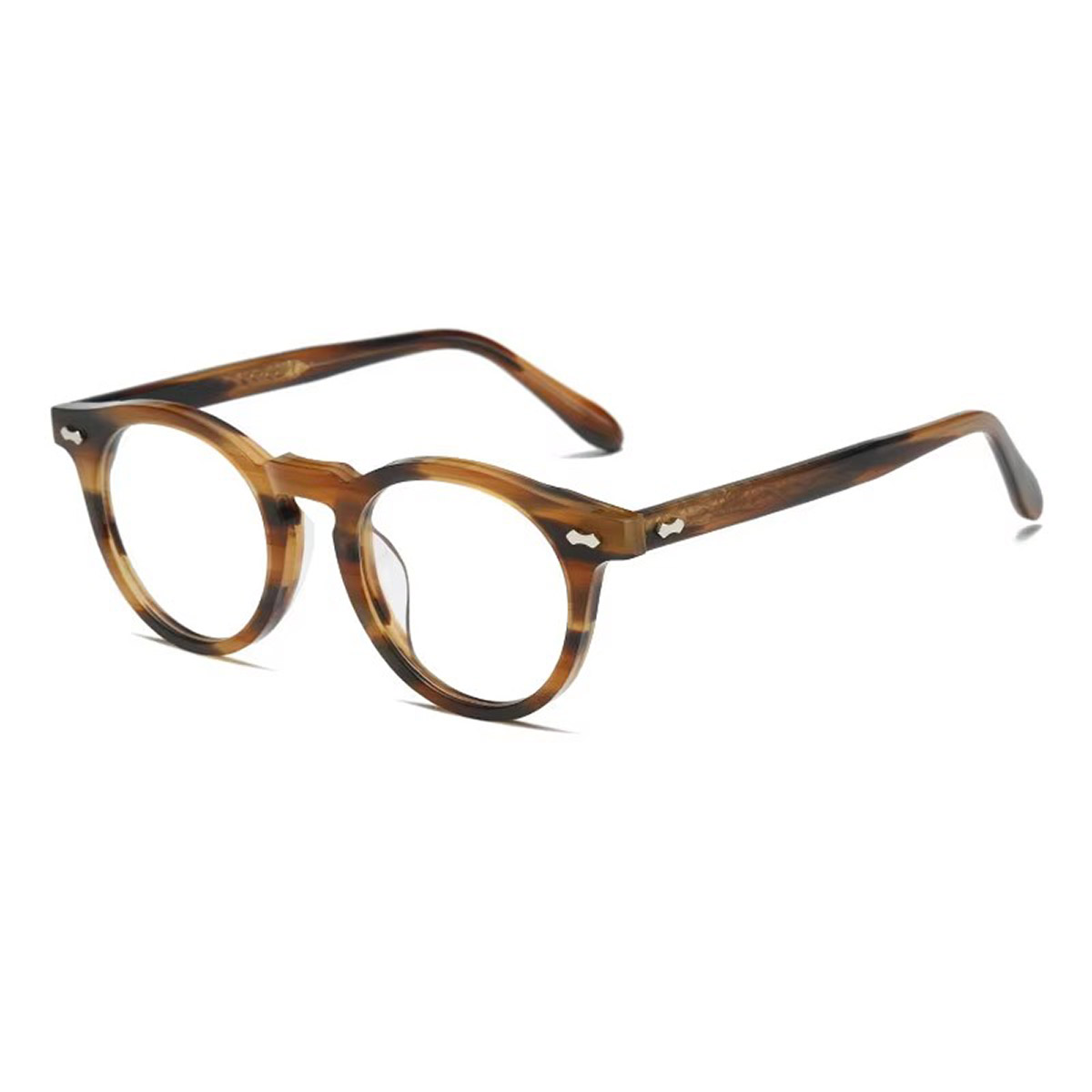 Gafas ópticas de acetato de doble capa 3D de moda