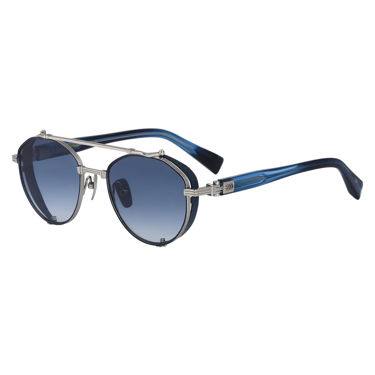 Gafas de sol de titanio puro resistente al marco ovalado retro