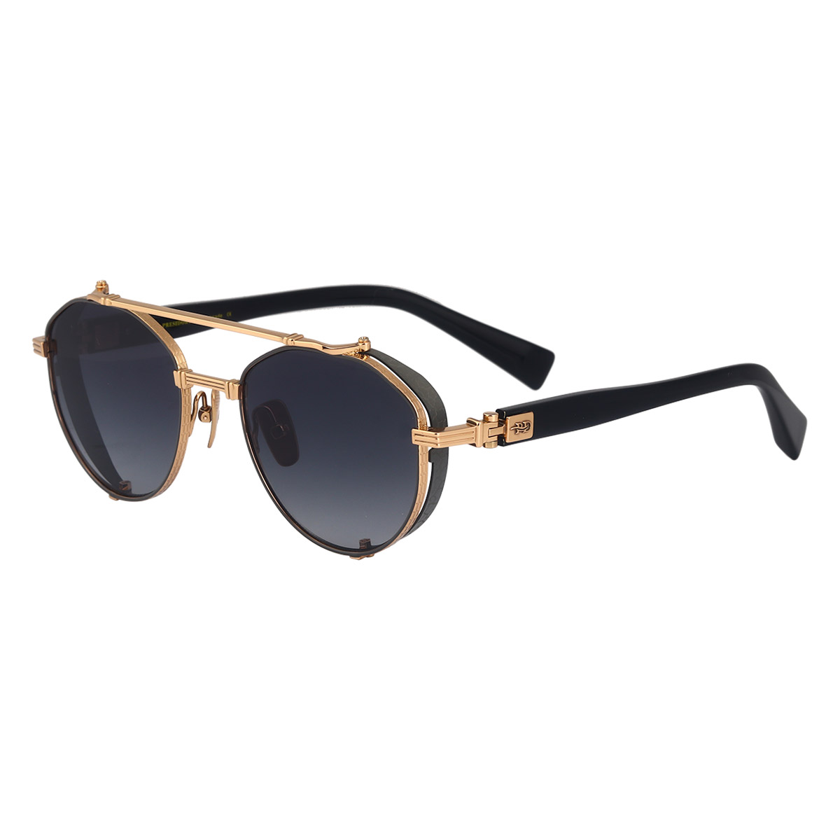 Gafas de sol de titanio puro resistente al marco ovalado retro