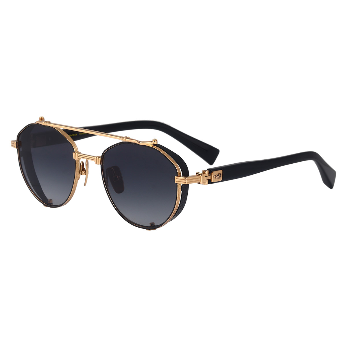Gafas de sol de titanio puro resistente al marco ovalado retro