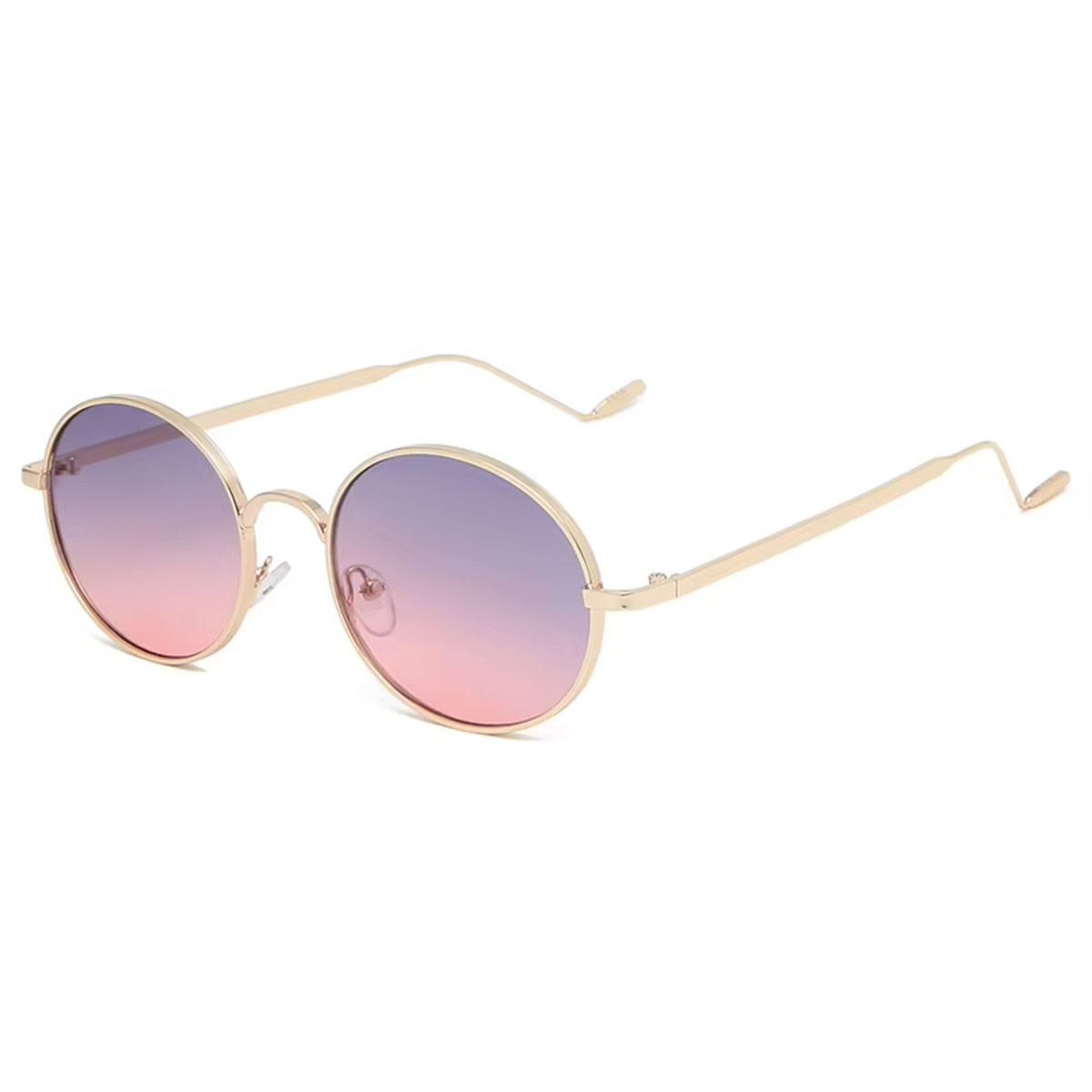 Gafas de sol de metal redondo vintage