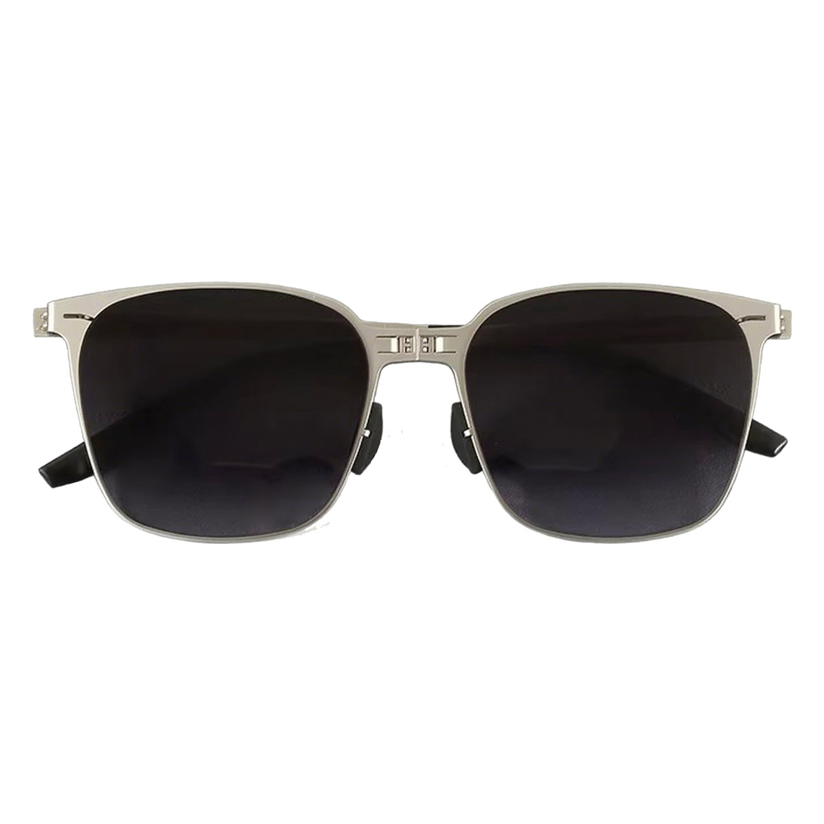 Plegado de gafas de sol de metal unisex unisex de cuadro completo