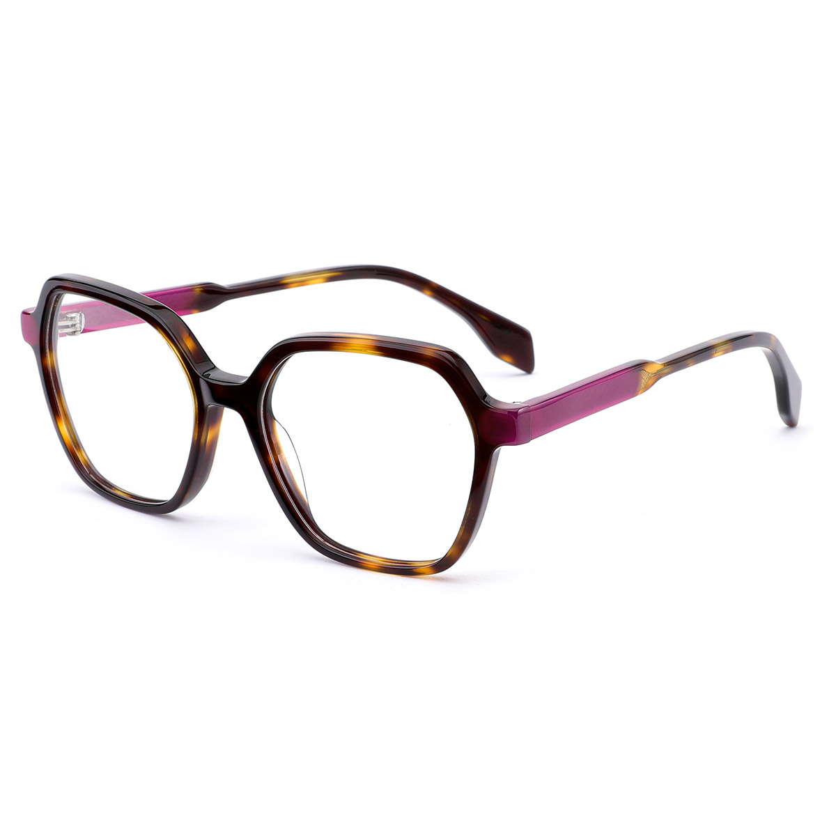 Gafas ópticas de acetato de tortoiseshell retro clásico