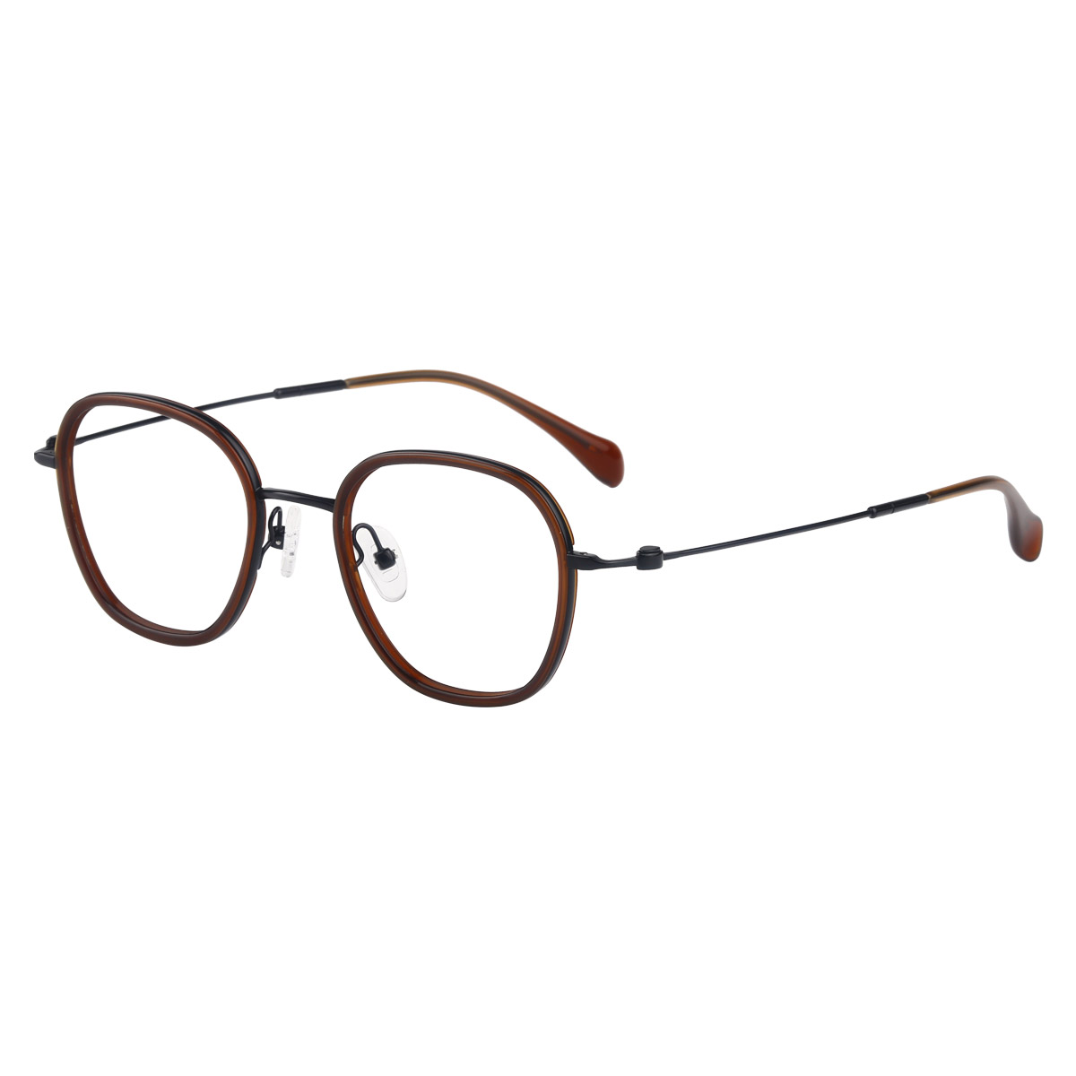 Gafas ópticas de acetato de titanio de alta potencia ultra elástica y ultra delgada