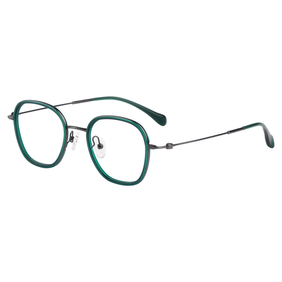 Gafas ópticas de acetato de titanio de alta potencia ultra elástica y ultra delgada