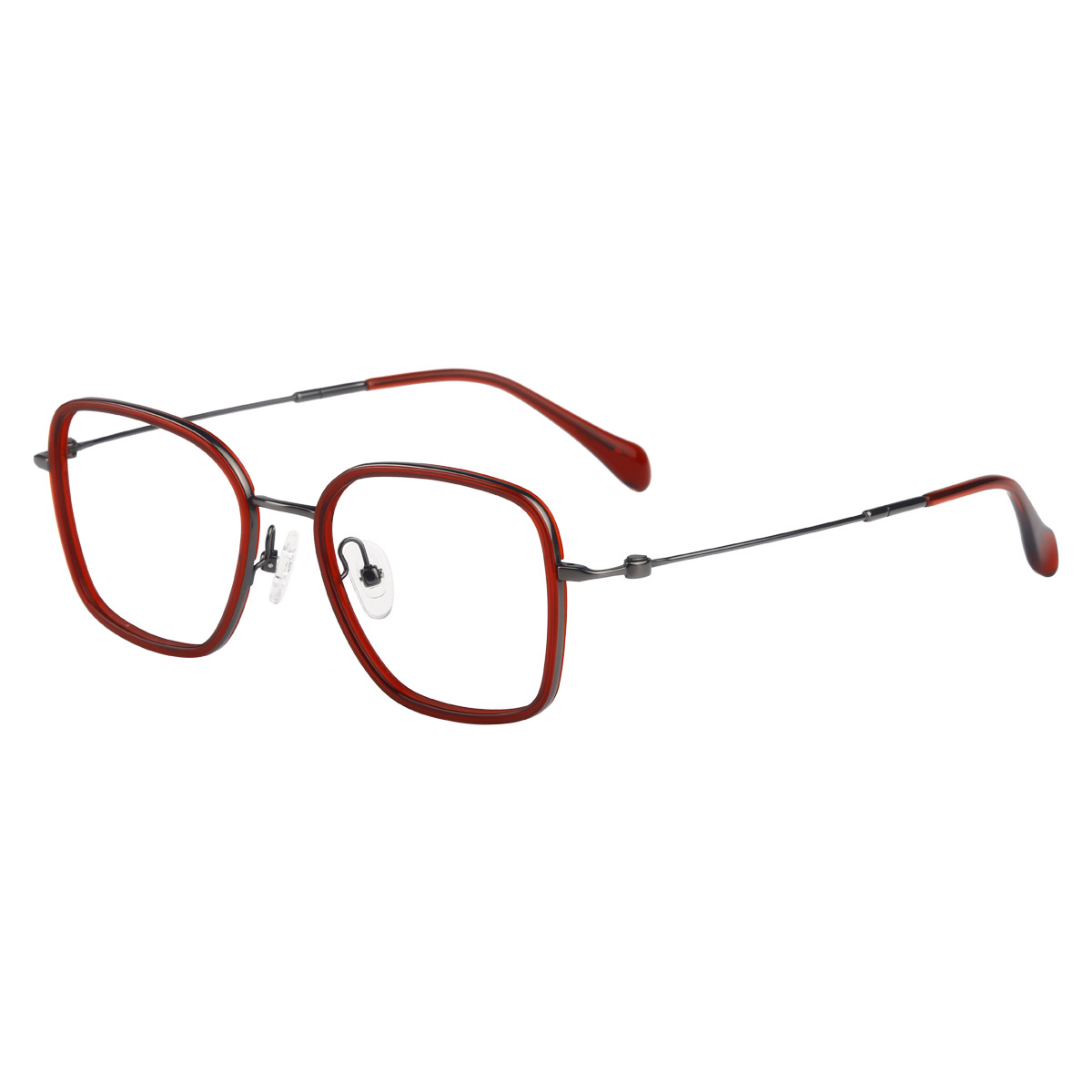 Gafas ópticas de acetato de titanio multicolor japonés