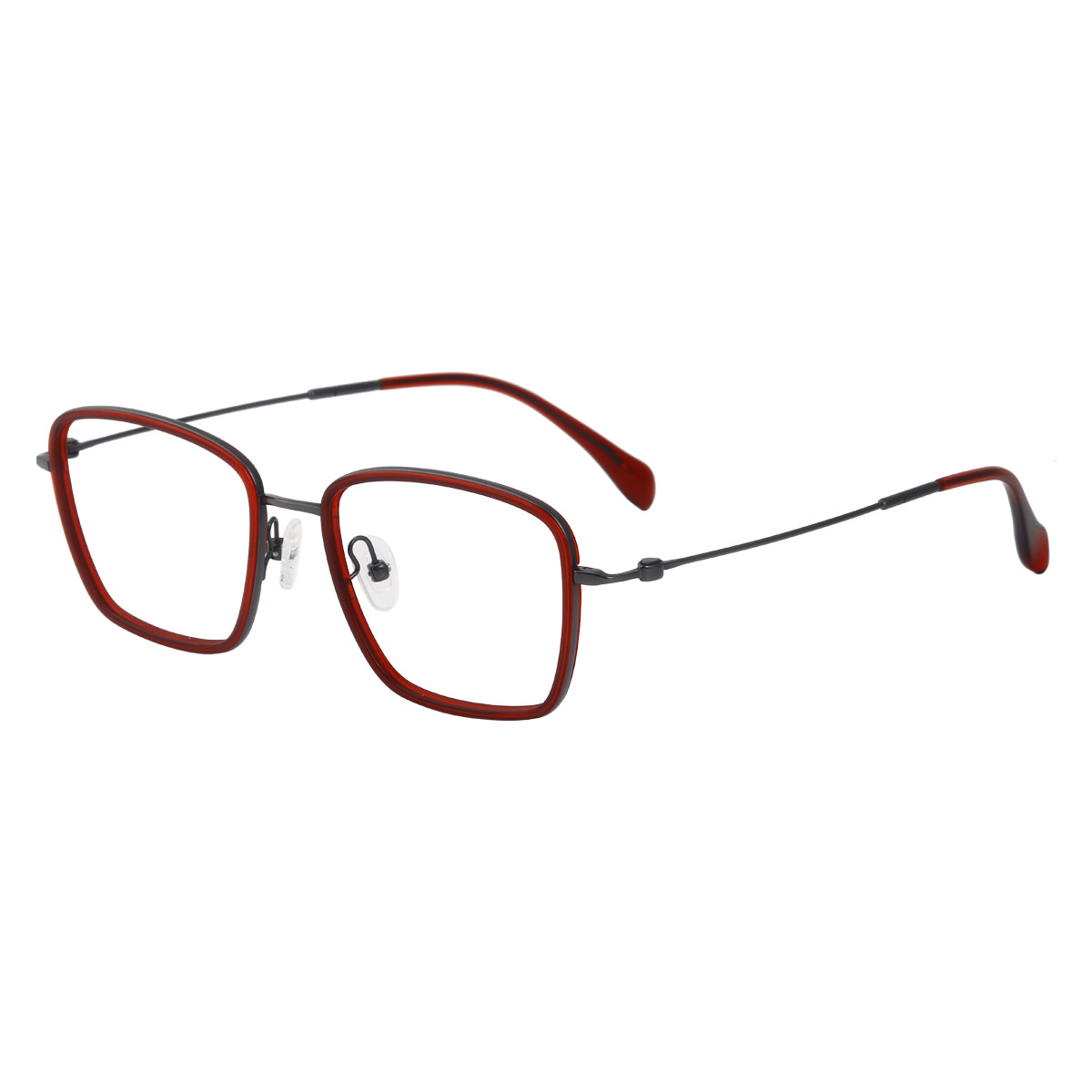 Gafas ópticas de acetato de titanio hipoalergénico ultra delgado
