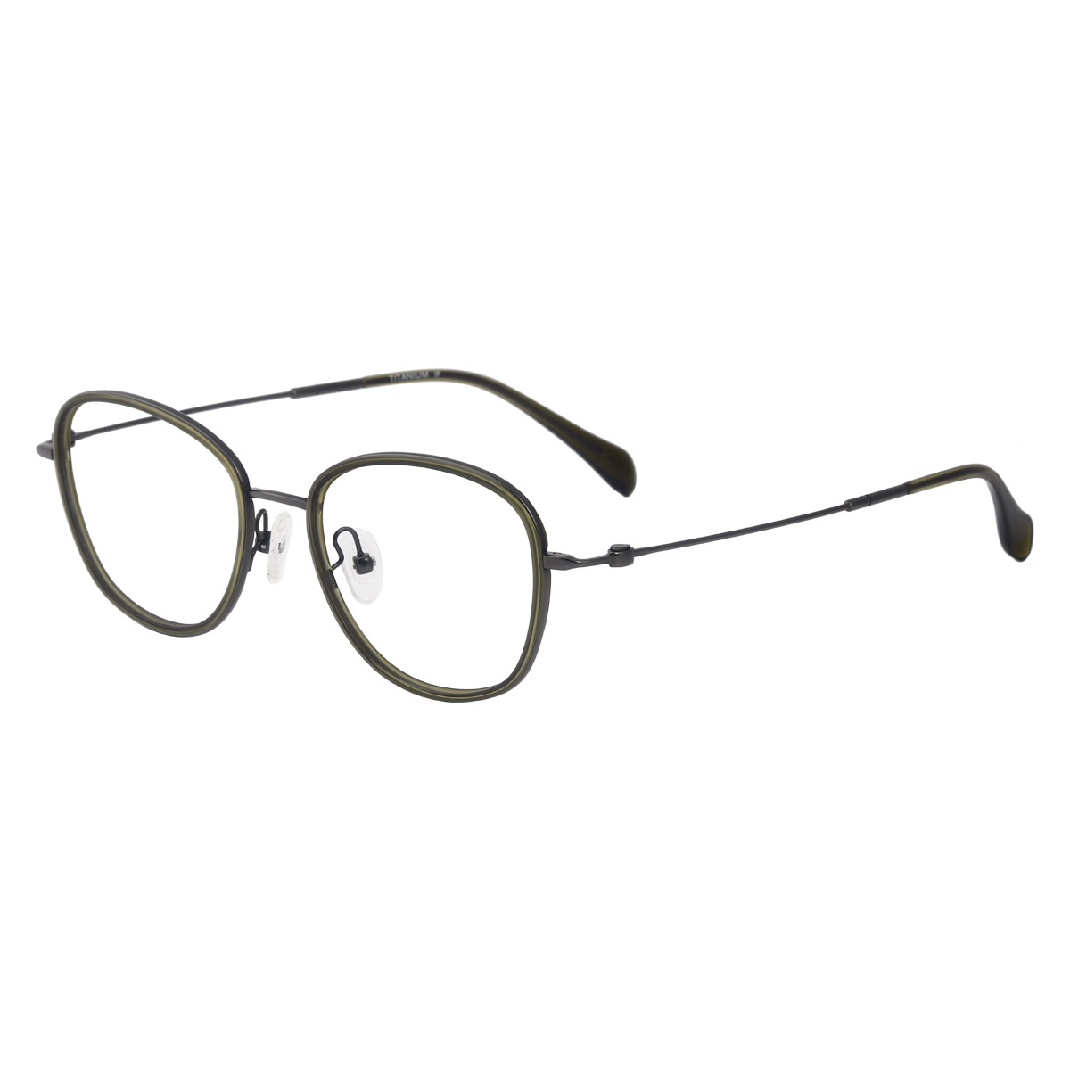 Gafas ópticas de acetato de titanio deportivo curvo ultraligero