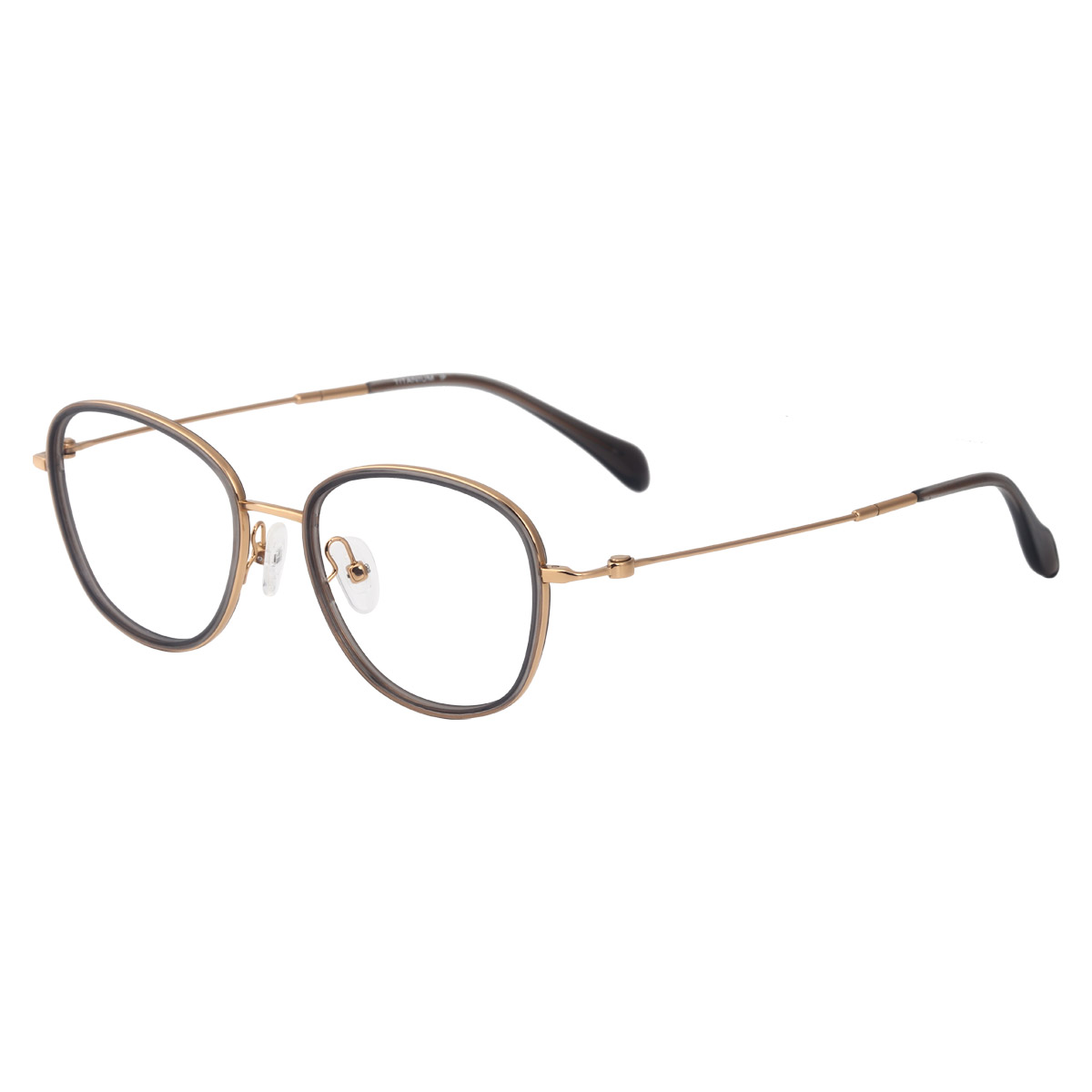 Gafas ópticas de acetato de titanio deportivo curvo ultraligero