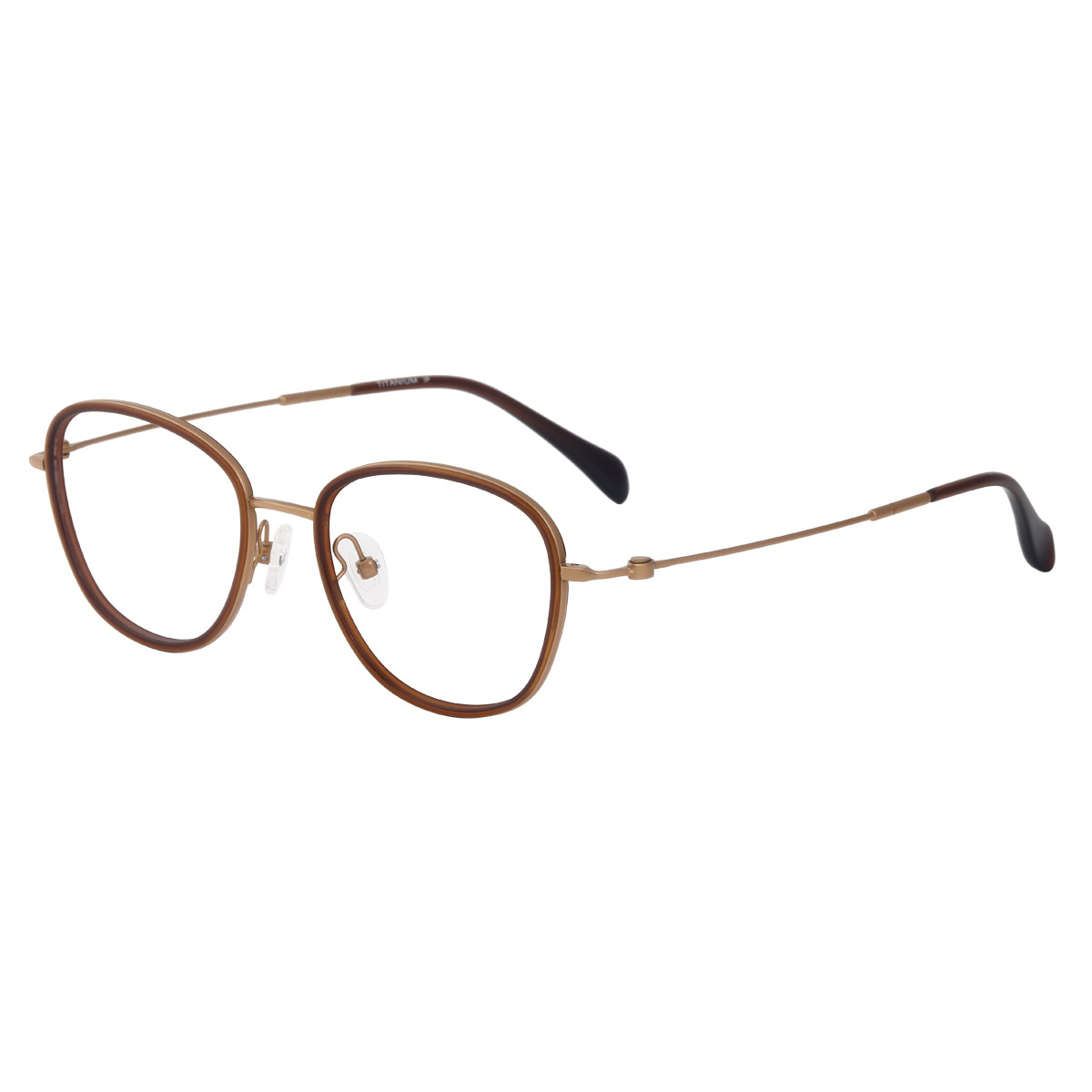 Gafas ópticas de acetato de titanio deportivo curvo ultraligero