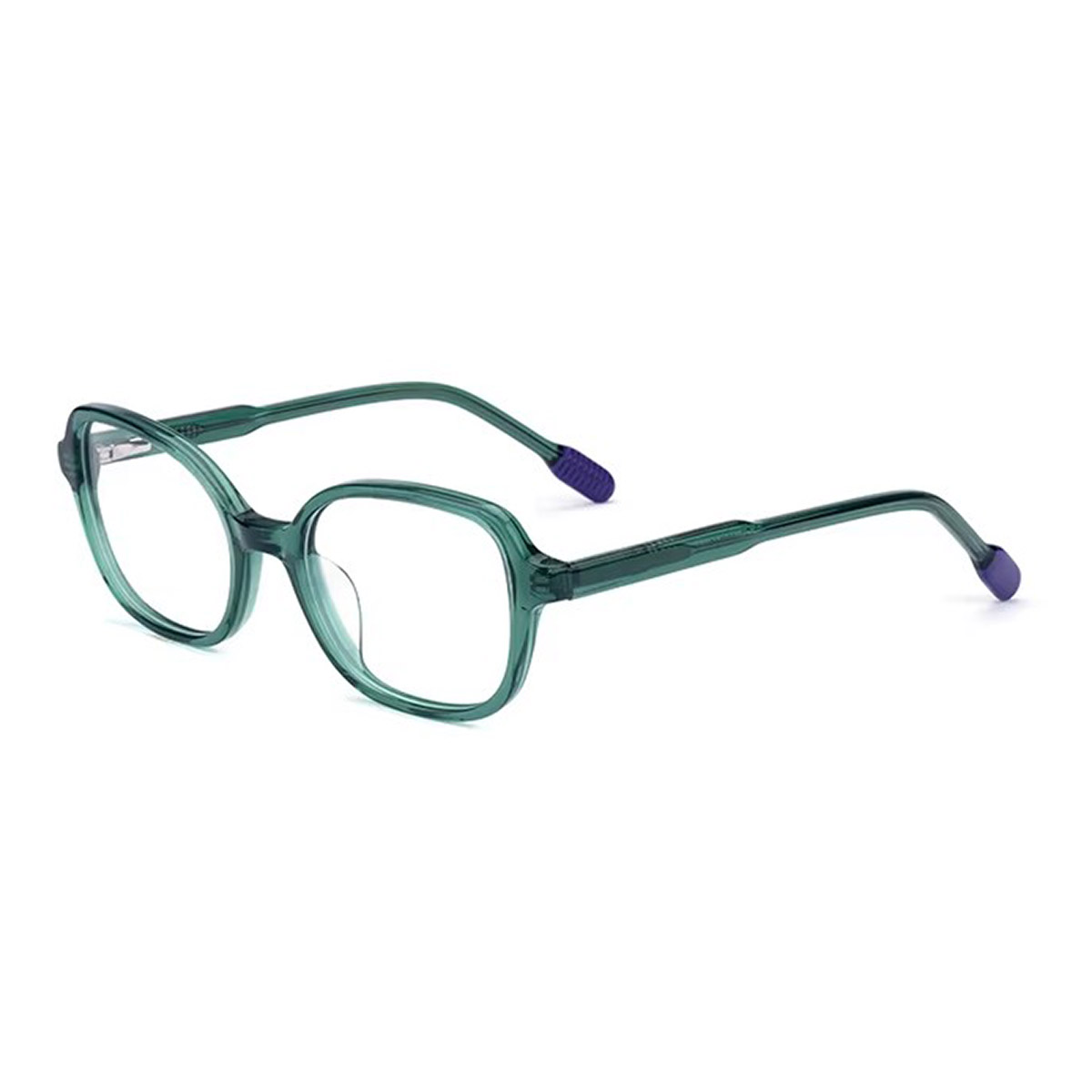 Gafas ópticas cuadradas de placa ambientalmente amigable para niños ajustables