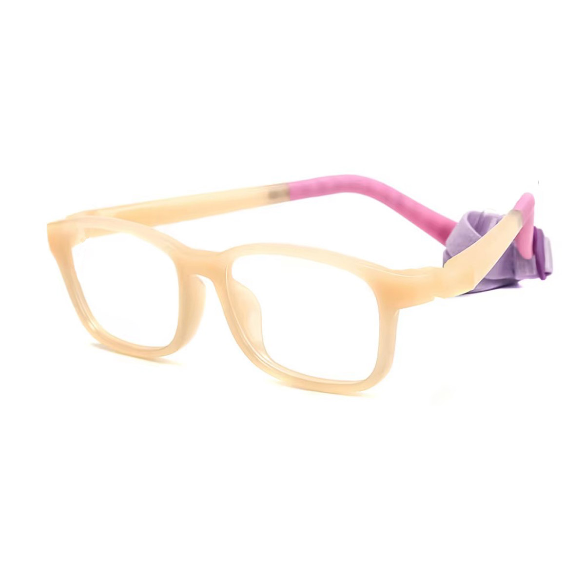 Memory Silicone Square Fashionable Cartoon Gafas ópticas ajustables