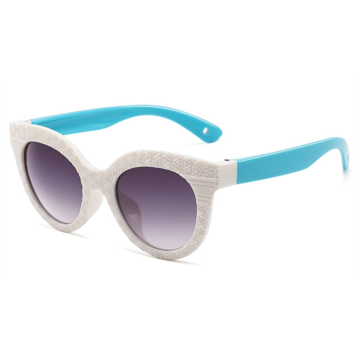 Nylon Polarizadas de moda anti-UV redonda gafas de sol infantiles