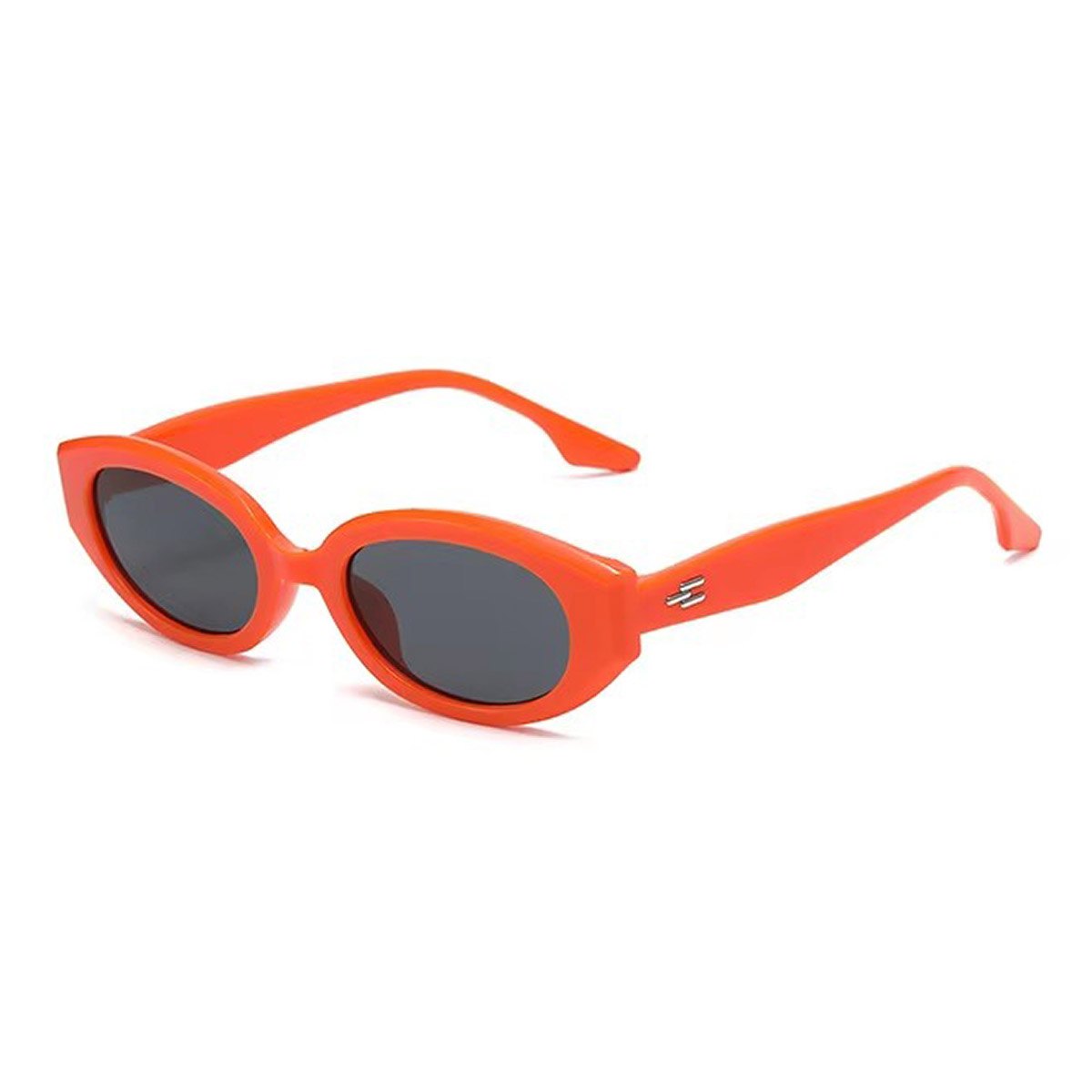 Gafas de sol de PC de marco ovalado resistente al impacto de la luz