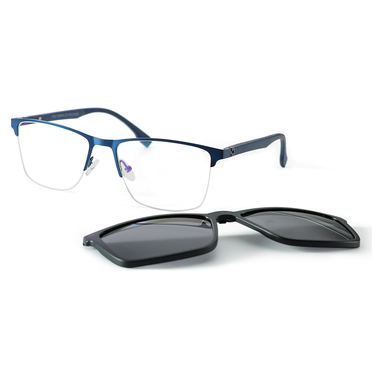 Clip cuadrado ultraligero en gafas de sol