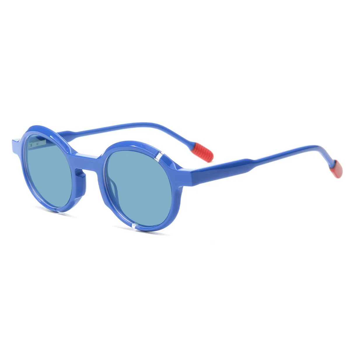 Gafas de sol polarizadas para niños biodegradables de marco redondo vintage