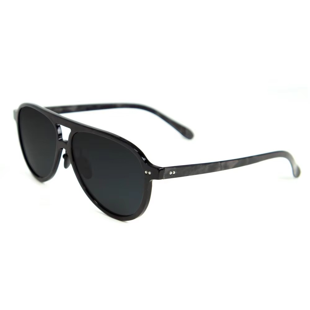 Gafas de sol de fibra de carbono de aviador clásico