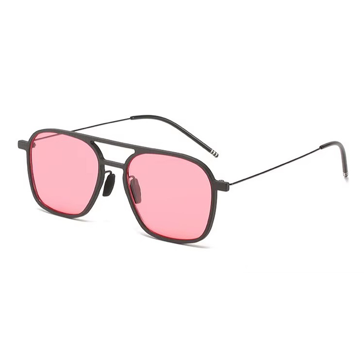Gafas de sol de fibra de carbono cuadradas grandes retro