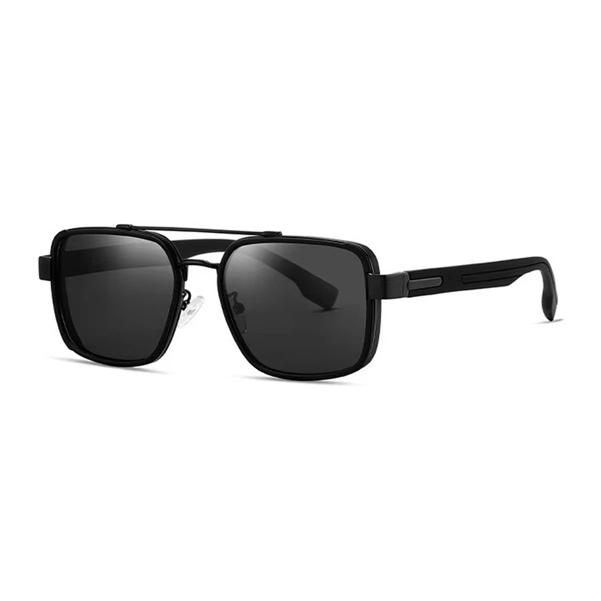 Gafas de sol de gradiente de templo de marco de metal