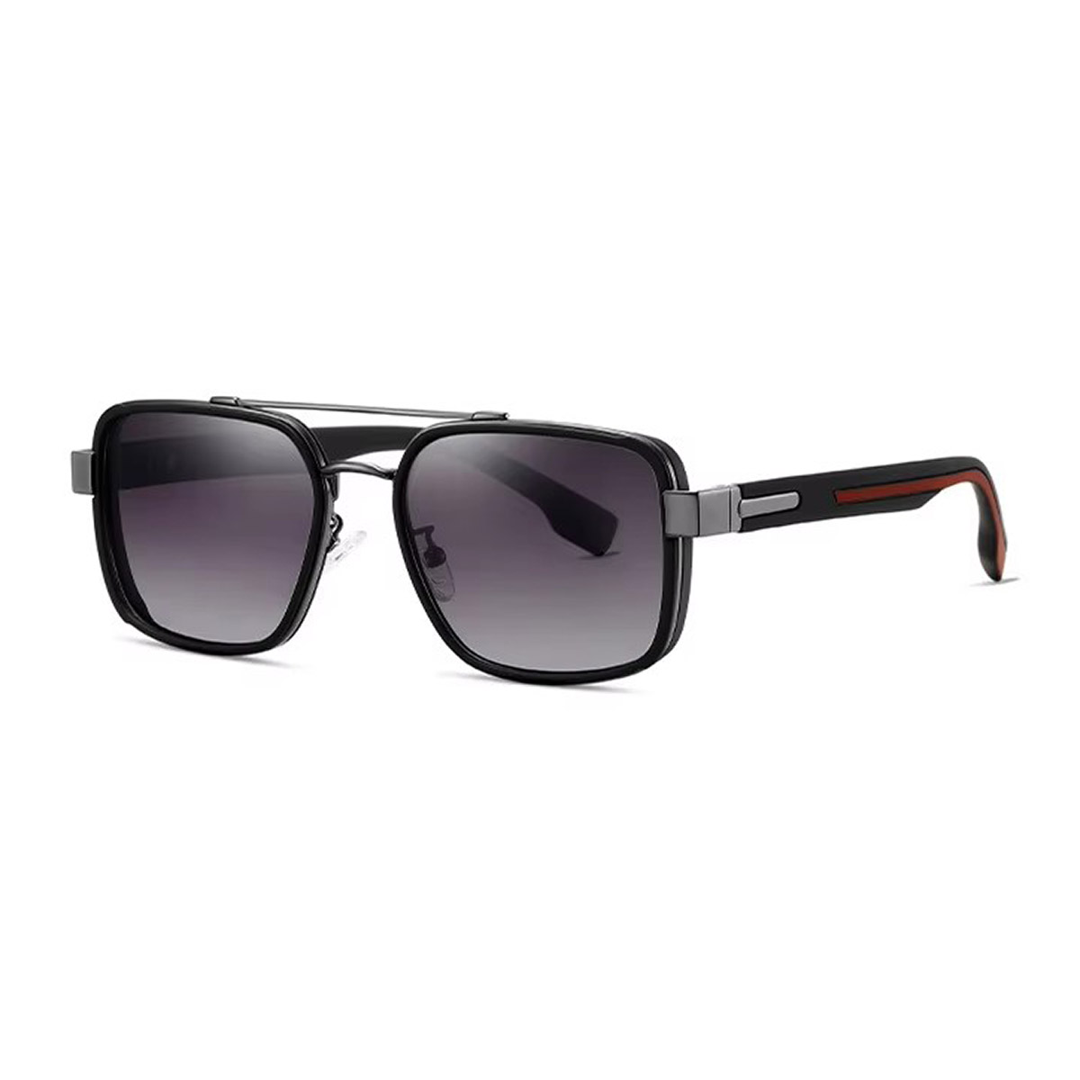 Gafas de sol de gradiente de templo de marco de metal