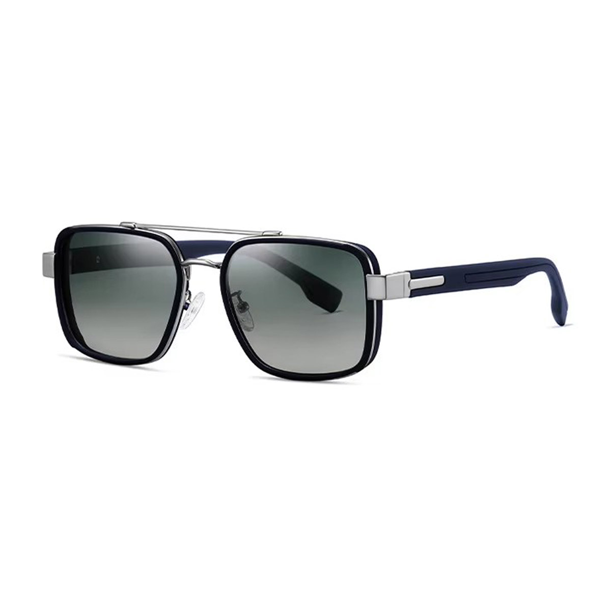 Gafas de sol de gradiente de templo de marco de metal