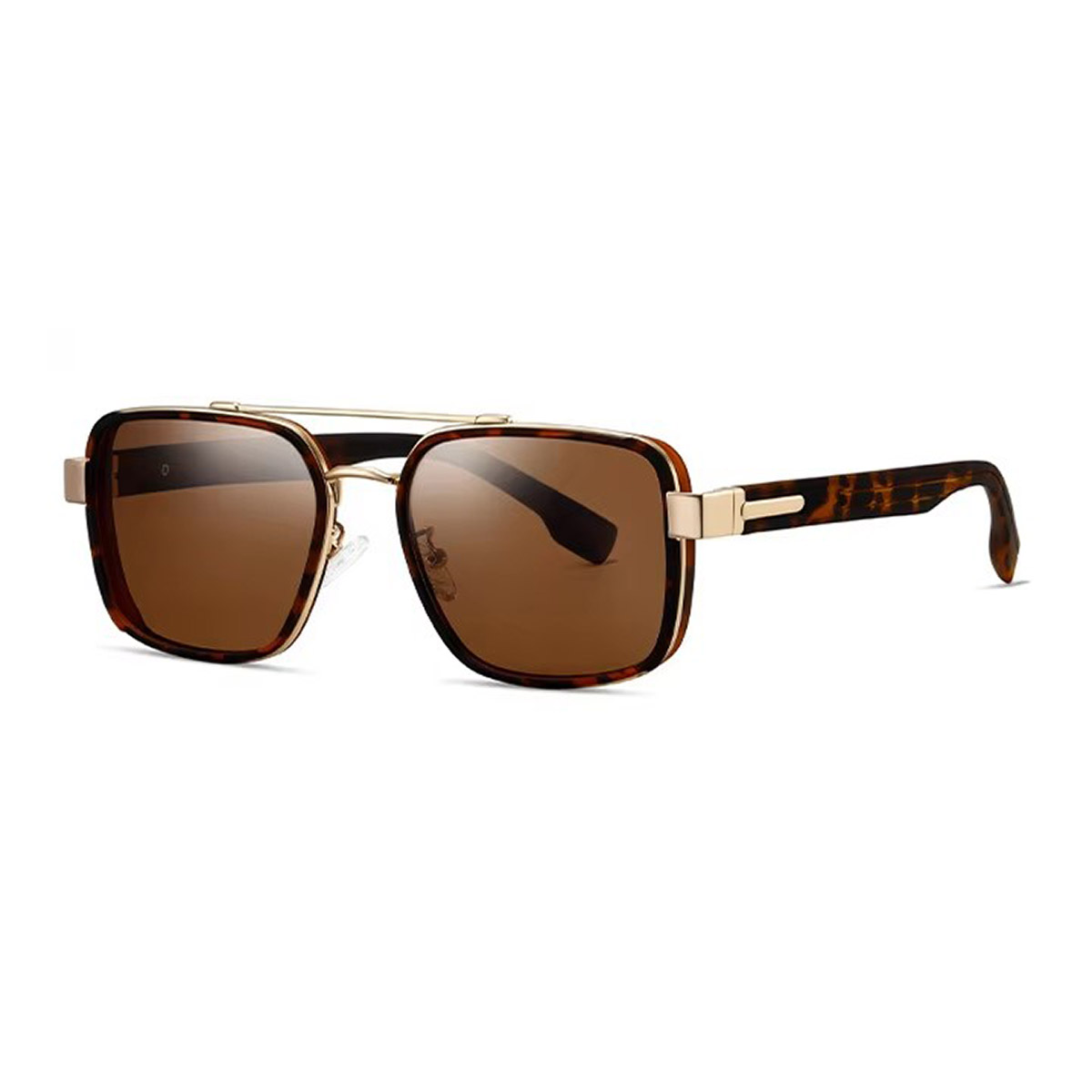 Gafas de sol de gradiente de templo de marco de metal