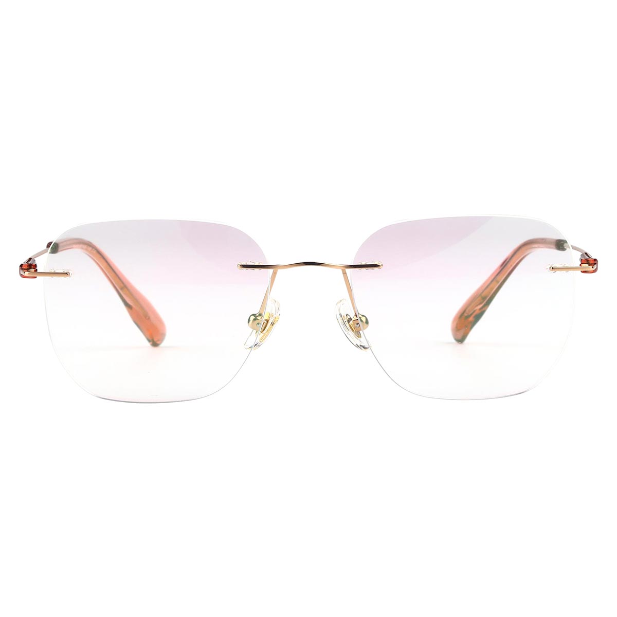 Gafas de lectura ultraligera de la bisagra elástica de metal de metal para mujeres