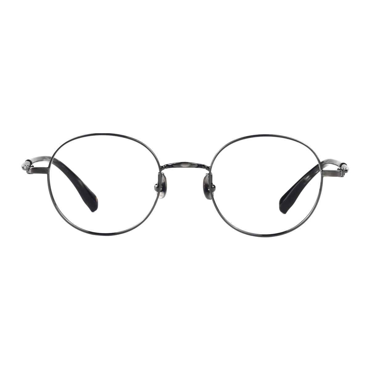 Gafas ópticas de titanio puro de marco redondo OEM ultra ligero